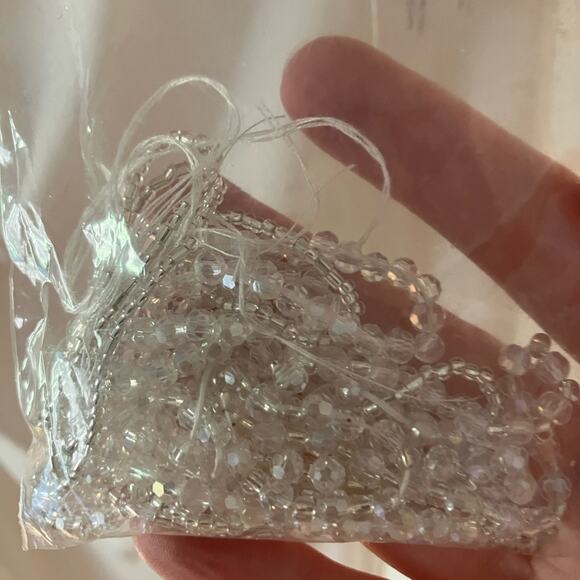 MAC DUGGAL Dress prom Evening Gown Beaded Halter White NEW Draped Rhinestone - Picture 9 of 10